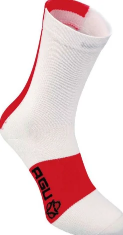 AGU Linea Summer Fietssok Wit/Rood