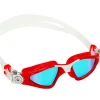 Aqua Sphere Kayenne small blue titanium mirrored lens red/white