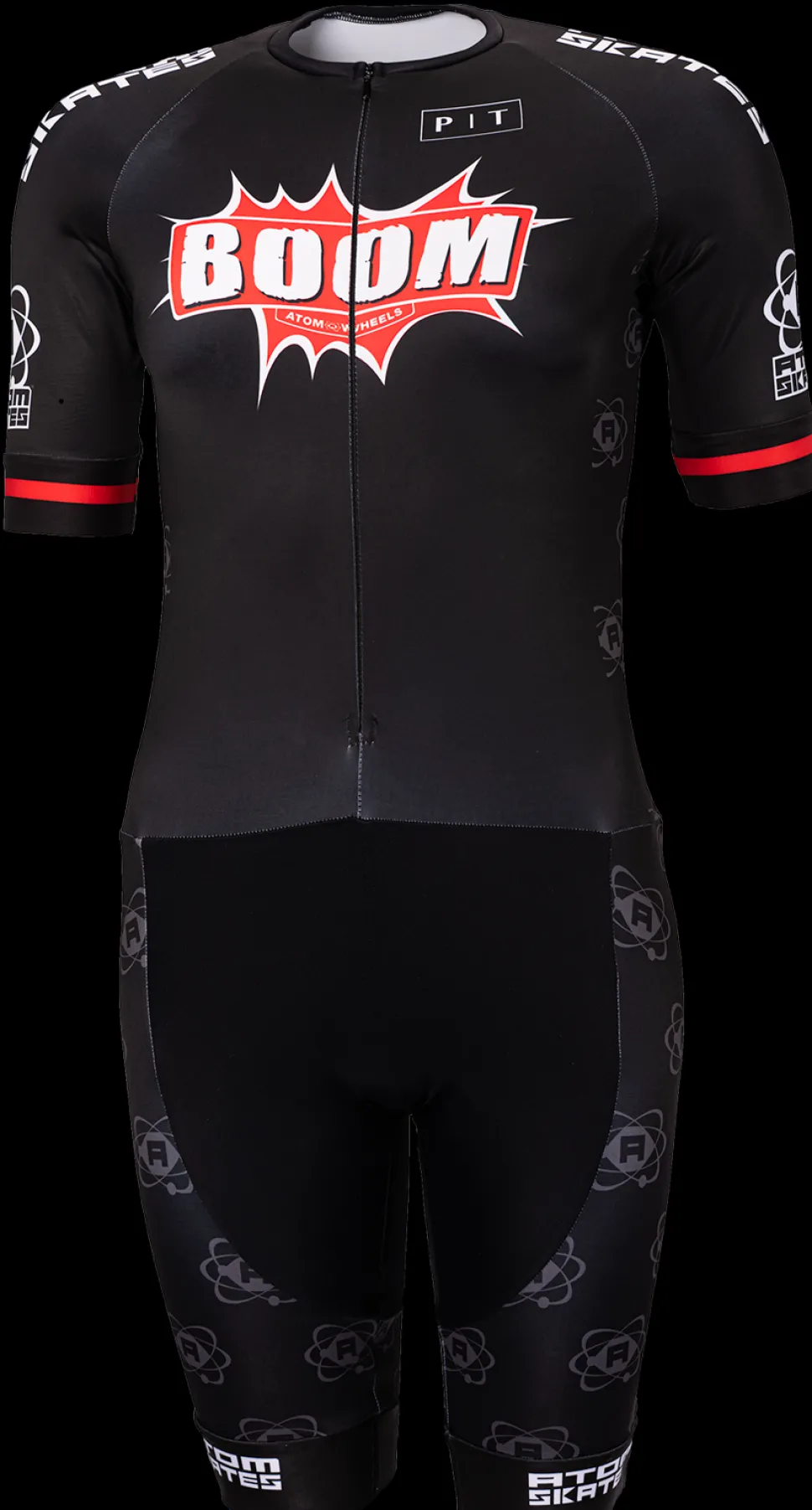 Atom Boom skeelerpak zwart/rood