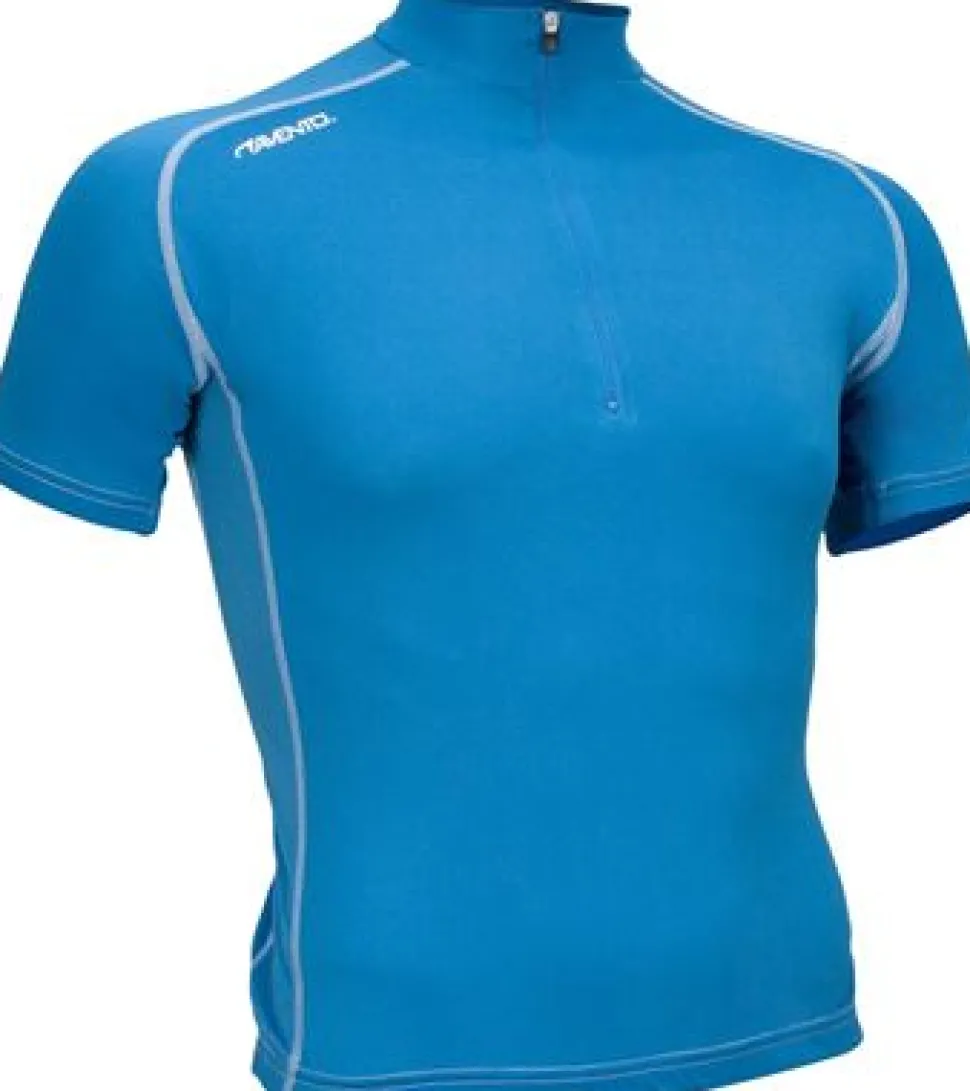 Avento wielershirt korte mouw azuurblauw