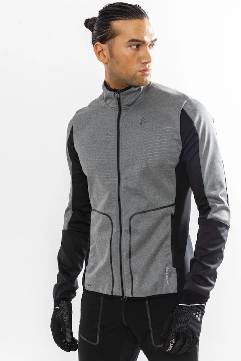 Craft Sharp Softshell Jacket Men DK Grey Melange/Black