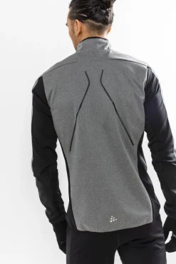 Craft Sharp Softshell Jacket Men DK Grey Melange/Black