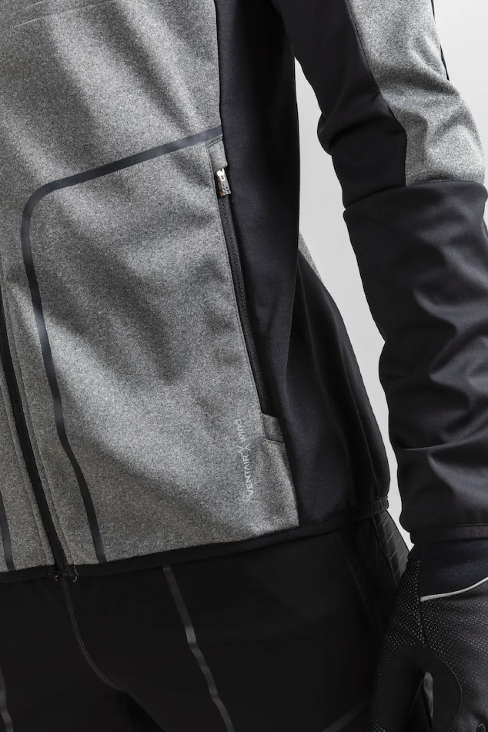 Craft Sharp Softshell Jacket Men DK Grey Melange/Black