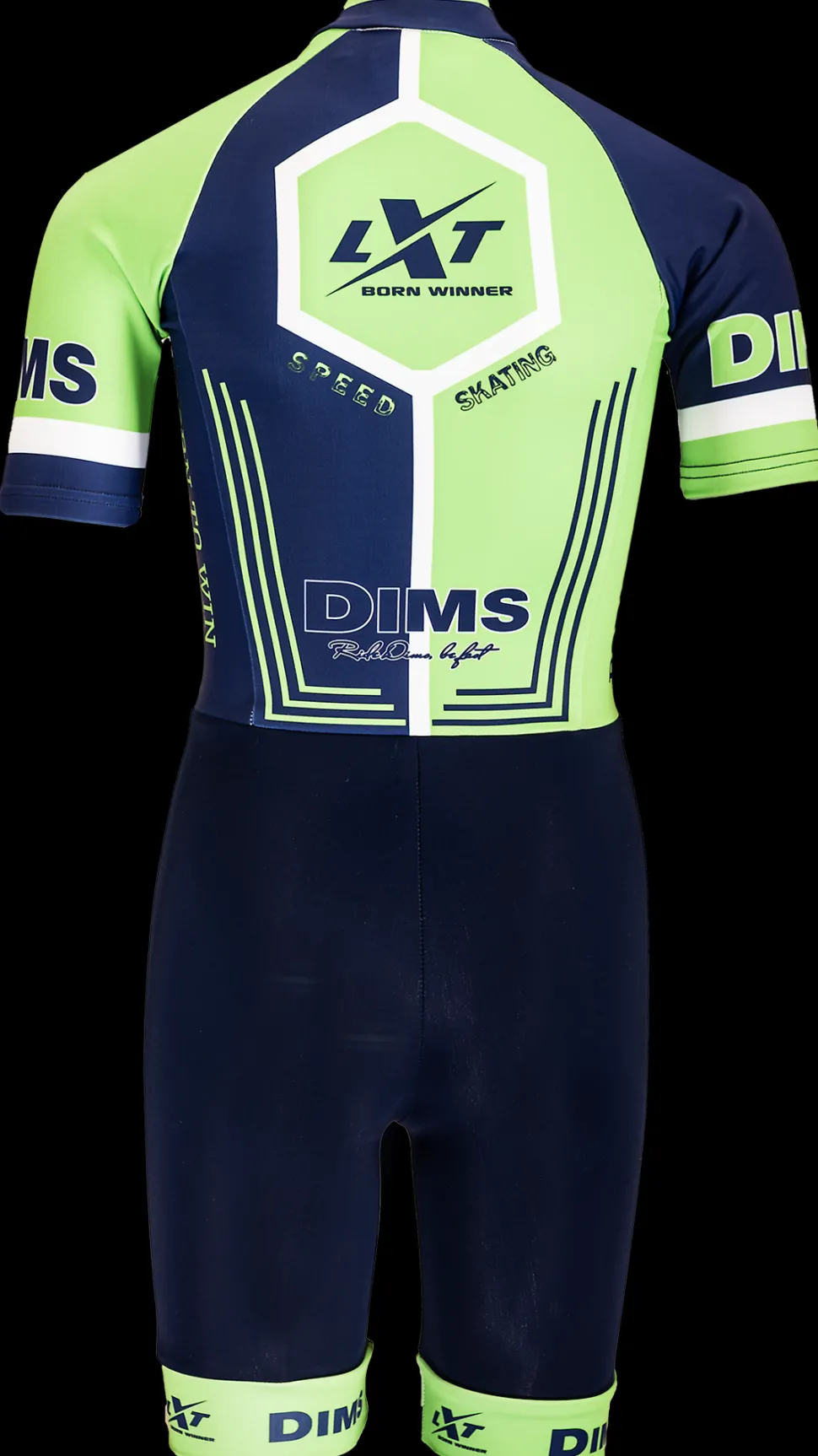 DMB speed skating groen/blauw