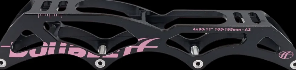DoubleFF 11.0" 4x90 165/195mm zwart/roze