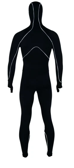Hunter Speedpak lycra Pro met cap Zwart/Piping Wit
