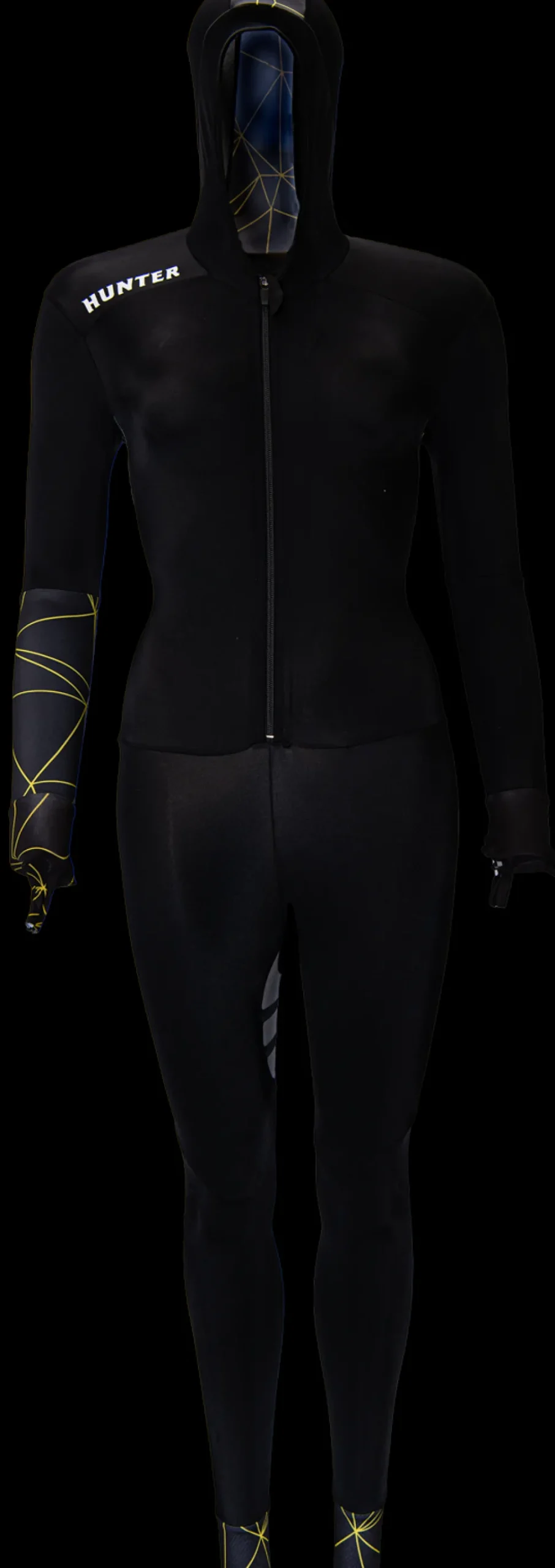 Hunter Speedsuit Lines Lycra Yellow