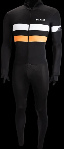 Hunter Speedsuit RTR lycra met cap Retro Black Orange