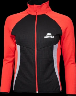 Hunter Windtex Jack zwart/rood/grijs