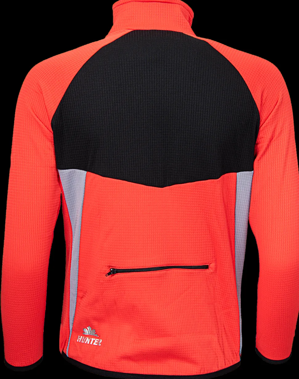 Hunter Windtex Jack zwart/rood/grijs