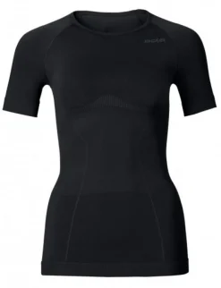 Odlo Dames Shirt Korte mouw/ Crew Neck Evolution light, Zwart