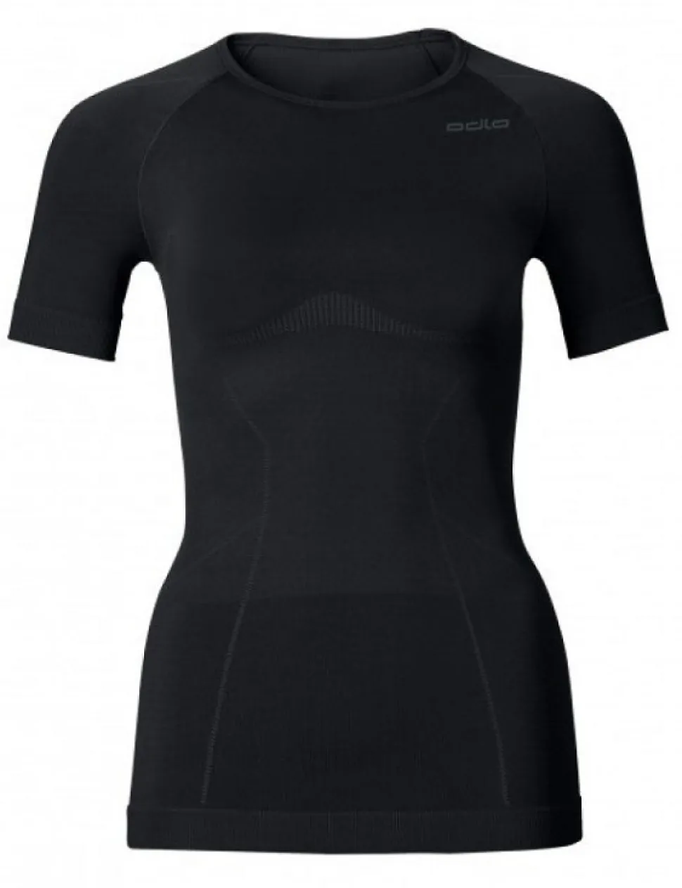 Odlo Dames Shirt Korte mouw/ Crew Neck Evolution light, Zwart