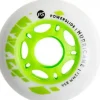 Powerslide Hurricane 72mm wit/groen