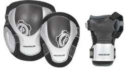 Powerslide Pro Air Beschermset zwart grijs