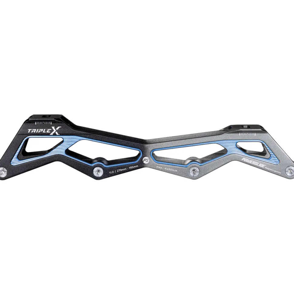 Powerslide Triple X5 90 zwart/blauw