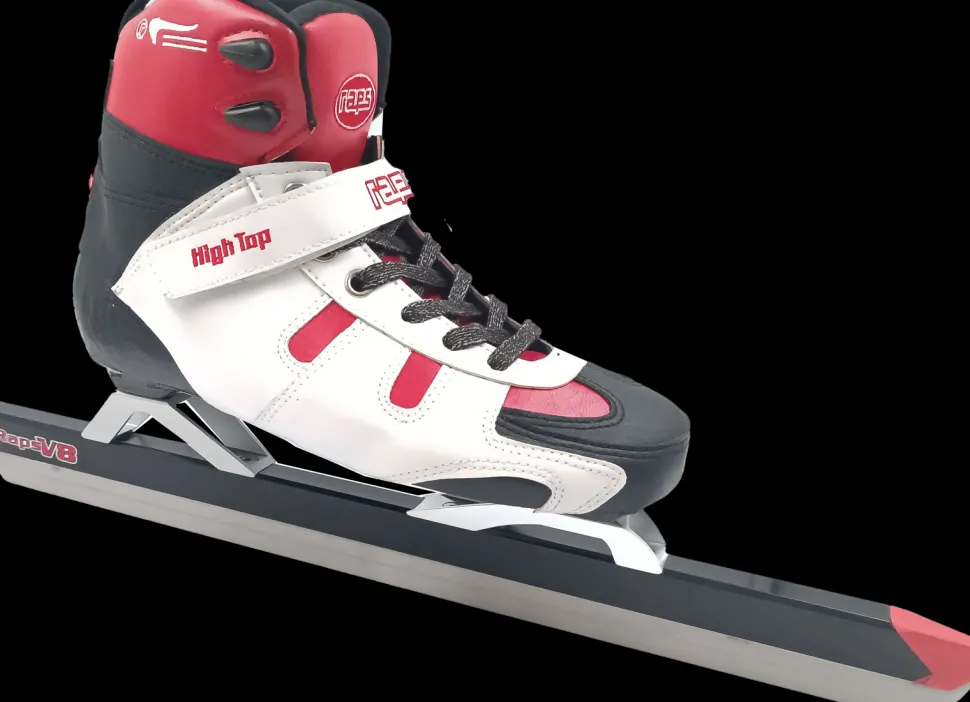 Raps Hightop met V8 ijzer zwart/rood