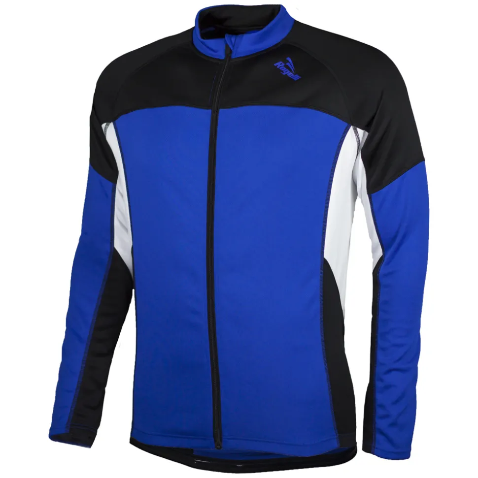Rogelli Recco Wielershirt lange mouw Blauw/Zwart
