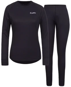 Rukka Gisa set black ondershirt ls en lange onderbroek