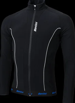 Santini Windstopper Zwartprint Fietsjack