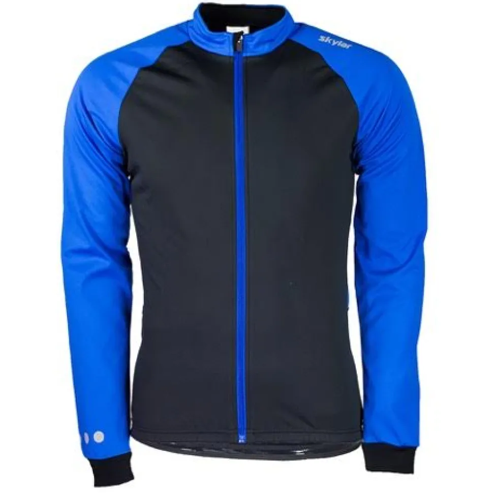 Skylar Softshell winterjack Kids zwart/blauw