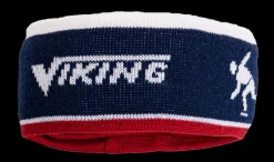 Viking hoofdband-muts blauw/rood/wit
