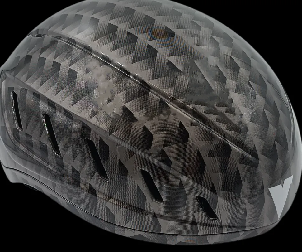 Viking schaatshelm grijs V-print